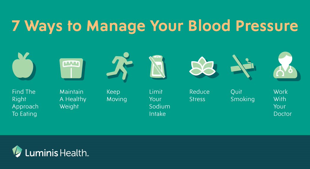 7 ways to manage your blood pressure
