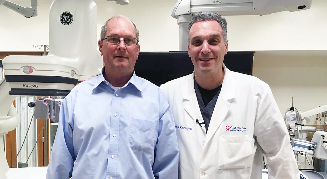 Dr. Katzen with patient, Roger